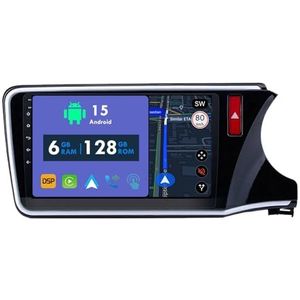 RoverOne Autoradio GPS voor Honda City Greiz Gienia 2015-2018 Carplay Android Auto Stereo Hoofdeenheid Bluetooth WiFi Radio Speler Sat Navigatie