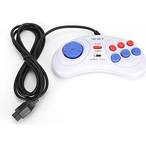 16Bit 9-Pin Mini Handheld Game Controllers Gamepads Game Console Ergonomische Gaming Controller Wit voor