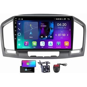 9 Inch Touchscreen Dubbel DIN Autoradio Compatibel met Opel Insignia 1 2009-2013 met Carplay/Android Auto FM RDS DAB+ Autoradio WiFi 4G Draadloze Carplay Android Auto Bluetooth DSP(NF-1)