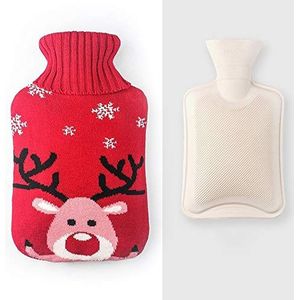 DieffematicRSD Warmwaterkruik Water 1000 ml Heet waterfles rubber warm waterfles NUANSHOU (Color : C)