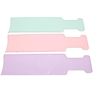 Balayage Tinting Paddle, Verbreed 3 Stuks Comfortabele Grip Balayage Highlighting Board Gebogen Kam Tanden voor Verven voor Kapsalon