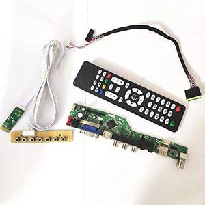 voor B133XW03 V0 V1 V2 T.V56 Screen Controller Drive Board 13.3 ""VGA+HDMI+AV+USB+RF LVDS 40Pin WLED Notebook PC 1366* 768 DIY kit (B133XW03 V2)