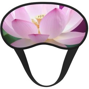 Aziatische lotus bloem slaap oogmasker voor vrouwen mannen zacht en comfortabel slaapmasker verduisterende slaapoogdekking voor reizen yoga dutje ploegendienst werk
