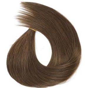 Paardenstaart, Blonde rechte paardenstaartextensies for vrouwen Paardenstaartverlenging(Light brown)