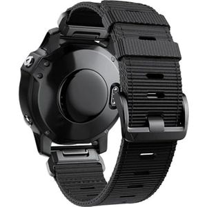 22 26 mm nylon band geschikt for Garmin Tactix 7 Pro/Fenix ​​7/7X Pro Quick Fit horlogeband for Tactix 7/AMOLED/Delta/Quatix 7X/5/6 armband (Color : Black-01, Size : 26mm Instinct 2X)