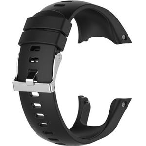 INEOUT Siliconenvervanging Polsbandband Compatibel met Suunto Spartan Trainer Pols HR Horloge (Size : Black)