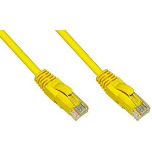 Netsnoer categorie 6A niet afgeschermd UTP AWG24 kleur geel halogeenvrij 5 m