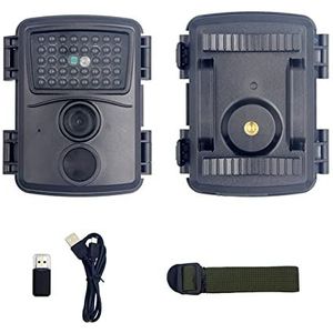 Wilde dierencamera Jachtcamera PR600 / PR600A / PR600B Trace Camera HD Tracking 12m 20mp Outdoor Night Vision 38 Infrarood Light Monitoring Mini Verkenning, beveiliging van het huis(PR600B)