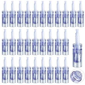Microneedling naalden, 30 stuks vervangende dermapen, 9 pins micro nano-naalden, micronaalden, naaldpatronen, dermapen, microneedling, apparaat, reservenaalden voor huidherstel (bajonet)