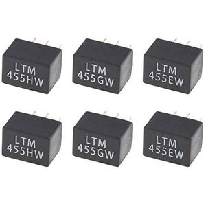 EMSea Keramische filters met 3 & 2 lay-out pinnen LTM455HW LTM455EW LTM455GW 455kHz Universeel voor Walkie-Talkie Pack van 6