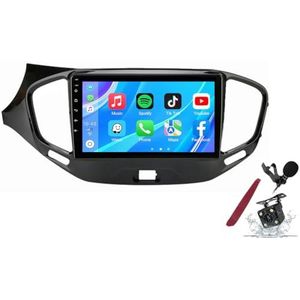 Android 14 Autoradio Sat Navi voor L-ada Vesta (2015-2019) 9 Inch Touchscreen Multimedia Speler met Draadloze Carplay GPS Navigatie FM RDS Bluetooth 5G-WiFi SWC DSP,M120s