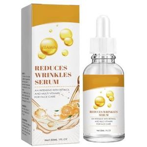 Anti-rimpel gezichtsserum, hydraterend en verstevigend serum om rimpels te verminderen, geschikt voor alle huidtypes (2 stuks)