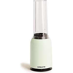 CREATE - Draagbare Glazen Blender - Sappen, Shakes of Smoothies - 400ml - Groen - MOI SLIM