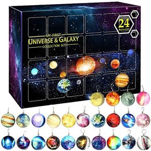 Moerstar Adventskalender 2025 voor meisjes, kerstkalender voor meisjes met 24 dagen, eenhoorn, cadeauset, armband, ring, halsketting, portemonnee, haaraccessoires, Kerstmis, aftelkalender, cadeau