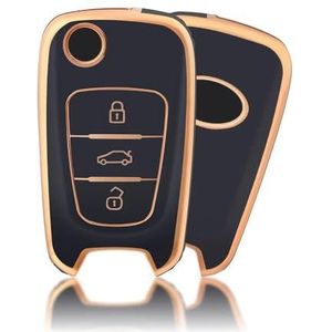 Sleutelbehuizing houder TPU Auto Flip Key Case Cover Shell Voor Hyundai I20 I30 Ix20 Ix25 Ix35 Voor Elantra Voor Accent Sleutelbehuizing(1 UK)