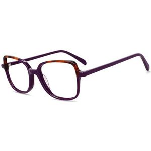 Halloween-cadeau Modieuze montuur, Unisex titanium brilmonturen in meerdere kleuren(Purple)