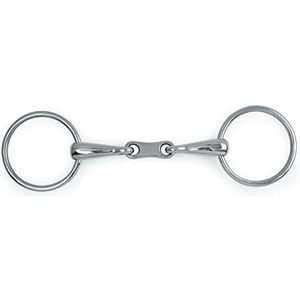 Schroeven Losse Ring Franse Link Snaffle Bit, 5"", S/STEEL