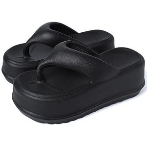 FQDFAYEE Zomer Platte Slippers Vrouwen Dikke Zool Sandalen Casual Slides Outdoor Strand Slippers voor Strand, 1 Dubbel D, 40 EU