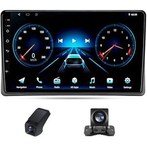 Android 14 autoradio geldt voor Toyota Land Cruiser 10 J100 100 1998-2007 met Carplay Android Auto WiFi 9 inch autoradio 2 Din met Bluetooth FM/GPS stuurbediening achteruitrijcamera(X1)