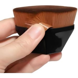 Xuxinsheng Platte top kabuki foundation make-up borstel - vegetarisch, geen wrede make-upborstel, kan volledige dekking bereiken