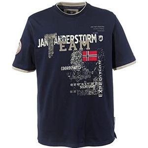 Jan Vanderstorm Heren T-Shirt Sölve Dark Blue, 3Xl (Xxxl) - 64/66