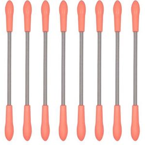 XNIVUIS 8 stuks gezichtshaarverwijderaar veer epilator hulpmiddel voor snelle ontharing veer gezichtshaarverwijderaar wenkbrauw gezicht epilator verwijderen van haar hulpmiddel voor wangen (Roze)