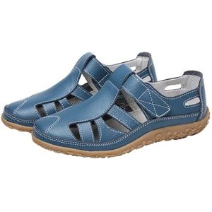 PMVRTHQV Damessandalen, voetboogondersteuning, comfortabele wandelsandalen, zomer, antislip, casual sandalen, A2 Licht Blauw, 42.5 EU