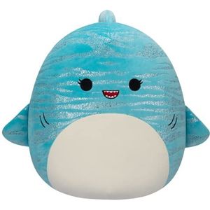 Squishmallows - Pluche P15 van 30 cm - Lamar De blauwe walvishaai (2408P15)