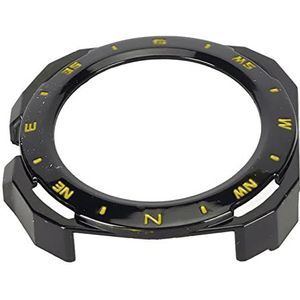 Smart Watch PC-behuizing, Smart Watch-bumperhoes Draagbaar Slagvast Stijlvol Nauwkeurig voor Daten voor Mannen (Zwart geel)
