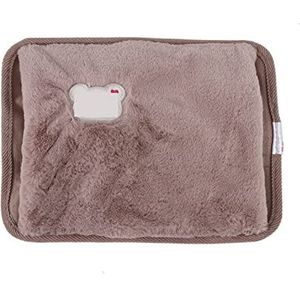 DieffematicRSD Warmwaterkruik Warmwaterkruik Elektrisch opladen Verwarming Oplaadbare warmte Waterzak Konijnenbont Zachte handwarmer Geweldig cadeau! (Color : Brown)