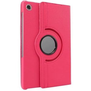 360 Roterende Tablet Case Geschikt for Lenovo Xiaoxin Pad 2022 10.6 M10 Plus 3e Gen TB-125F TB-128F Tablet Cover stand Shell(ROSE RED)