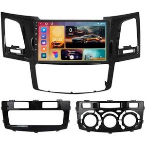 Android 15 GPS Navigation Stereo voor Toyota Fortuner 1 HILUX 2005-2014 9 Inch 2 Din Car Stereo Radio met CarPlay AHD Omgekeerd beeld Bedieningselementen op het stuur(A2 2G+32G)