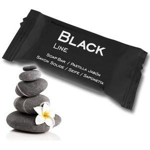 GPQ - Zeepstuk Black Line | 250 stuks x 8 g | Amenities Hotel | voor hotel, landhuis, appartement, cruise, B&B | Gemaakt in Spanje