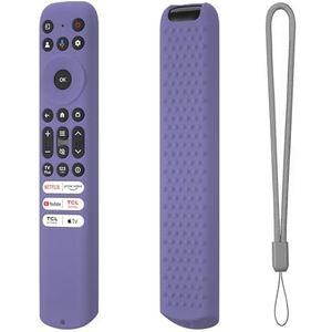 voor TCL RC813 FMB1/RC923 FMB3 Afstandsbediening Cases Covers Sleeve Shell Beschermende Siliconen Voor TCL Smart TV RC902V FMR1 FMR4 FMR5 Afstandsbediening (Lavender Grijs)