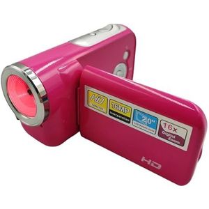 Videocamera, 16MP 720P digitale videocamera 2.0 inch TFT-kleurenscherm Compacte DV-camcorder 16x digitale zoom Vloggingcamera met LED-flitser(A)