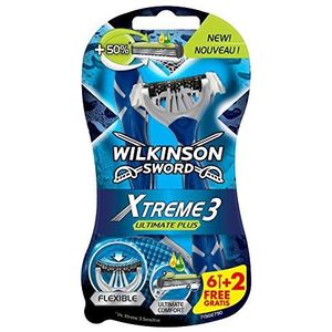 Wilkinson Sword Xtreme 3 wegwerpgravers, 3 stuks + 1 gratis