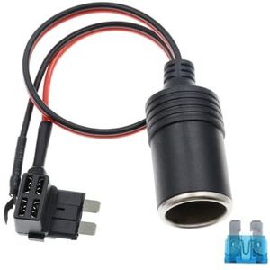 10 STKS 32 V Zuiver Koper Auto Sigaret Lichte Oplader Kabel Socket Plug Adapter Kabel Zekering (Kleur: Standaard, Maat: 10A)