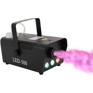 Mistmachine 1200 W 9 RGB LED draagbare rookmachine met draadloze
