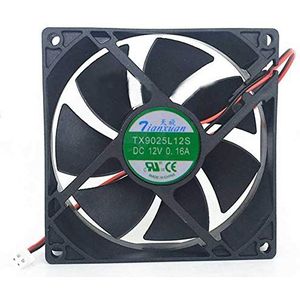 N / A Koelventilator Tianxuan TX9025L12S, server cooler fan Tianxuan TX9025L12S DC 12V 0.16A, Processor Cooler Heatsink ventilator voor 90 * 90 * 25mm