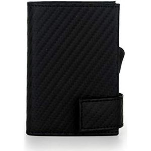 SecWal SW2Carbon-01 Kaarthouder met portemonnee, uniseks-volwassene, zwart, 7 cm