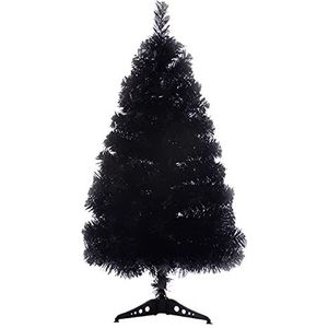 INIFLM Zwarte Kunstmatige Kerstboom, Zwarte Kerstboom (60cm/90cm), Zwarte Kerstboom Pakket Kunstmatige Vakantie Kerstboom voor Thuis, Kantoor, Feestdecoratie
