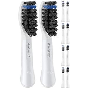 demirdental Opsteekborstels voor Oral-B Pulsonic opsteekborstels met actieve kool, medium opzetborstels, reserveborstels voor natuurlijke reiniging, 10 stuks