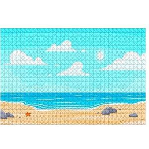 Jigsaw Puzzel 1000 stuks karikatuur, zomerstrand, paradijs, natuur, vakantie, oceaan, of, zee, kust, speciale puzzel voor volwassenen, veelkleurige dieren, puzzels, entertainmentspeelgoed, puzzel