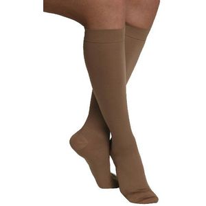 MAXAR 12-15 mmHg Kleine Beige H-170 Unisex jurk en reisondersteuning sokken - Pack van 2
