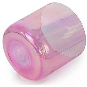 Kosmisch Licht Kristallen Klankschaal, Chakra Kom Roze Kleur Alchemy Kom, Met Striker & O-ring for Yoga Meditatie Geluid Genezing Relax State(440HZ,7 Inch D Note)