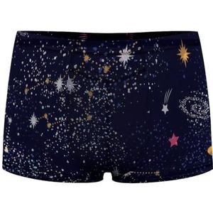Space Galaxy Constellation Zodiac Star Heren Boxer Slip Sexy Shorts Mesh Boxers Ondergoed Ademend Onderbroek Thong