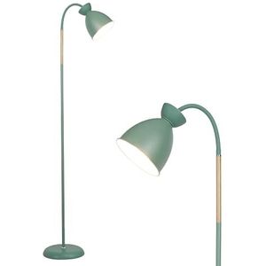 Anten Giraffe | draaibare vloerlamp pastelgroen | E27-fitting MAX 60 W | hoogte 159 cm | retro metalen vloerlamp | 1 lamp | voor woonkamer, slaapkamer en werkkamer