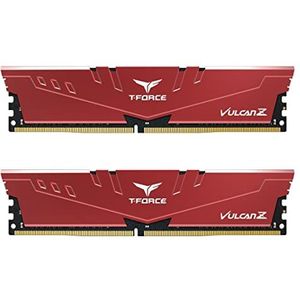 TEAMGROUP - T-Force Vulcan Z - RAM Geheugen - Rood - 16GB Kit (2x8GB) 3200MHz CL18