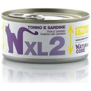 Natural Code XL voor kat 170 g, tonijn en sardines