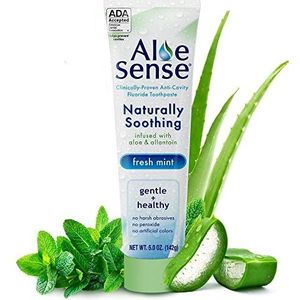 aloesense naturally-kalmerende fluoride tandpasta - Fresh Mint 5.0 oz